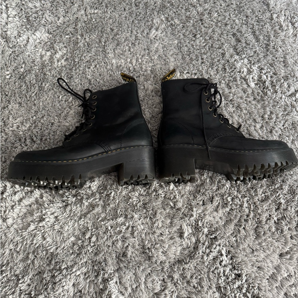 Dr. Martens Black Leather Women's Boots - Picture 7 of 9